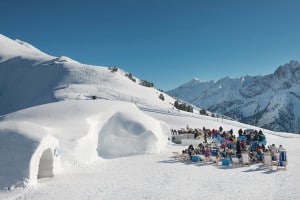 Die White Lounge oberhalb von Mayrhofen - Übernachten im Iglu